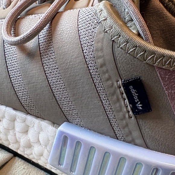 Adidas Taupe Sneakers with Iridescent Details - Picture 4 of 5